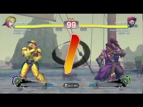 SSFIV RANKED BATTLE MATCH JR RODRIGUEZ ( AKUMA ) VS Banana Ken PR ( KEN ) ON XBOX 360