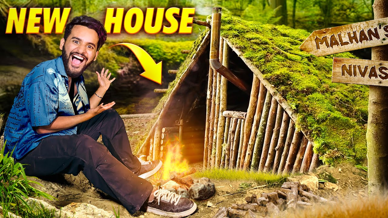 I Built a Survival Shelter in JUNGLE 😍