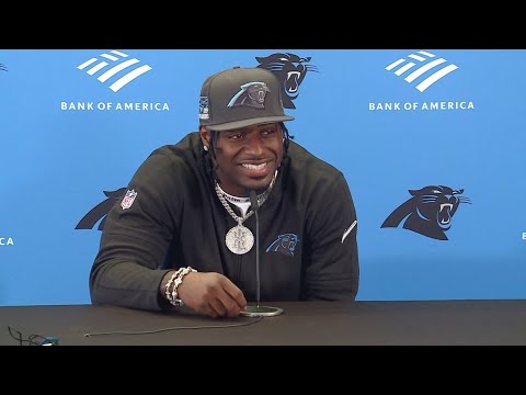 Xavier Legette asked about his accent during Panthers press conference