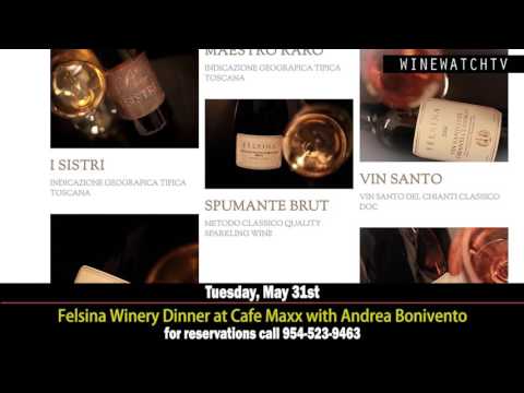 Felsina Winery Dinner at Cafe Maxx with Andrea Bonivento