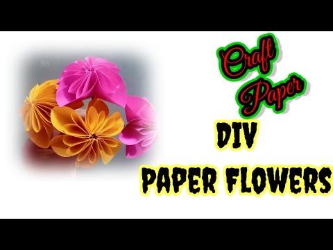 DIY - Paper flowers making | How to make paper flowers | Paper craft by Ipsita Art company ||
