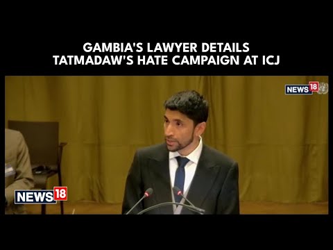 Arsalan Suleman at ICJ: Tatmadaw Used Facebook for 'Campaign of Hatred' Against Rohingya