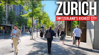 ZÜRİH, İsviçre 🇨🇭 İsviçre Rüyası İşte Böyle Görünüyor | 4K Yürüyüş Turu