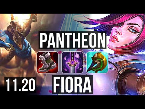 PANTHEON vs FIORA (TOP) (DEFEAT) | 300+ games, Dominating | EUW Challenger | v11.20