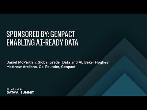Watch: AI-Ready Data at Scale: Building Master Data, Ontologies, and Agentic Operations with Databricks