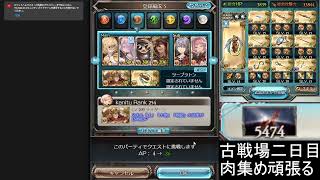「グラブル」古戦場２日目肉集め（死ならば諸共）