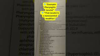 ICD-10-CM Parentheses Explained: What Does (Acute) in Pharyngitis Mean