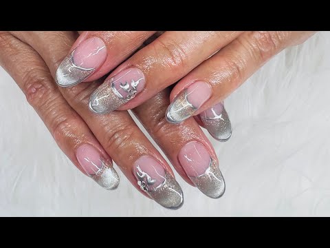 96. Shiny double cateye effect - Mắt mèo 2 lớp sáng đẹp  #nails #nailart #cateyenails 
