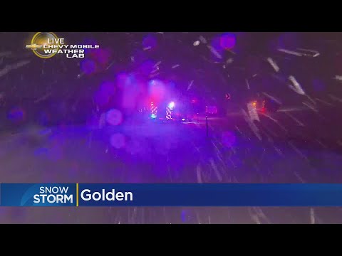 Cars, Fire Trucks Stuck On Highways As Winter Snow Barrels Across Denver Metro Area