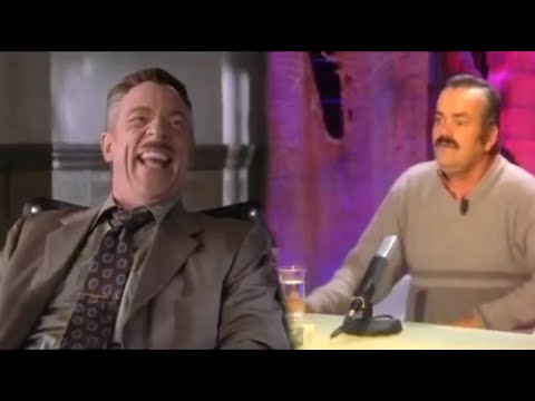 J. Jonah Jameson laughs together with the Spanish laughing guy