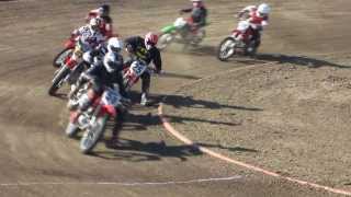 preview picture of video 'Ukiah Flat Track Motorcycle Racing - Vet Mini Main Event Part 1 - 8/11/2013'