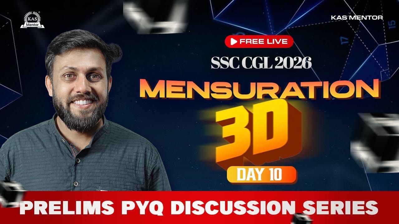 MENSURATION 3D | SSC CGL | CHSL PYQ Discussion