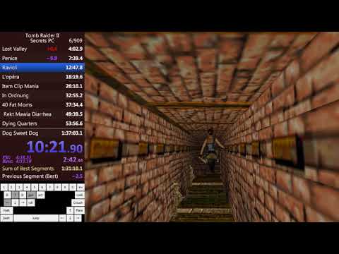 Tomb Raider 2 Glitched Secret Speedrun 1.36.16 (RTA)