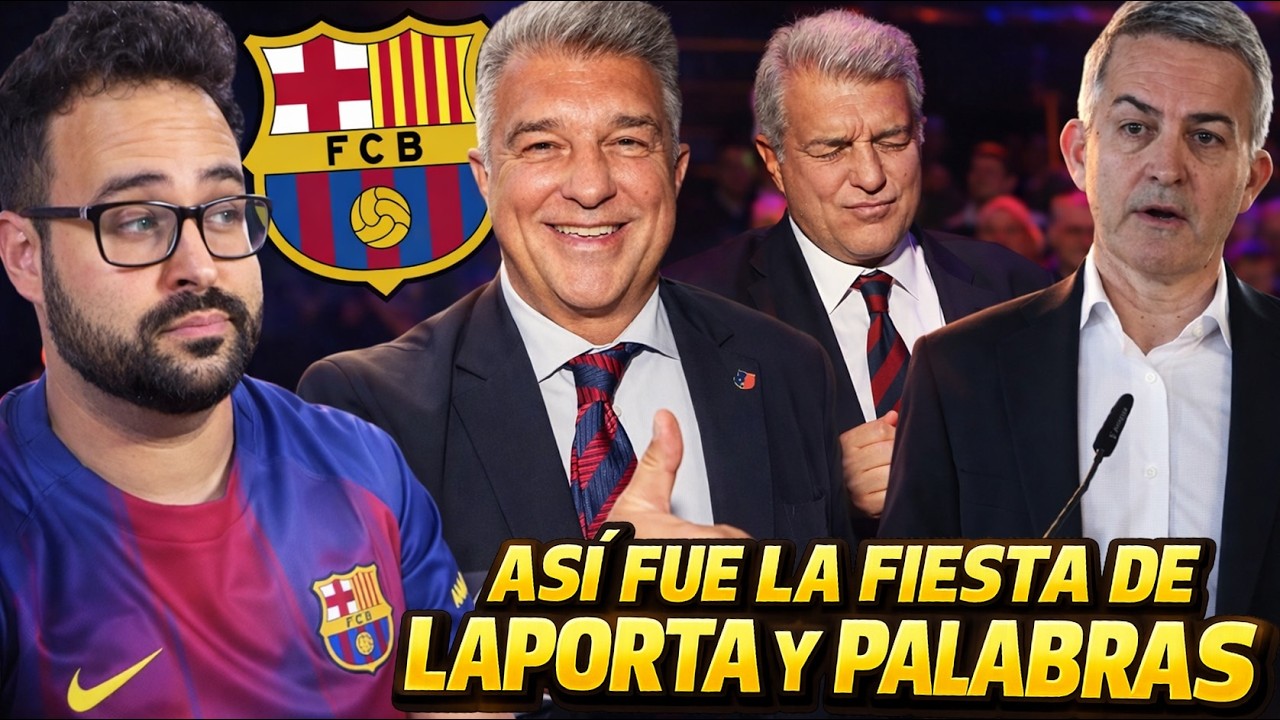 🚨ASÍ FUE la FIESTA de LAPORTA tras SALIR GANADOR y sus PRIMERAS PALABRAS ¡Y VÍCTOR FONT TRAS PERDER!