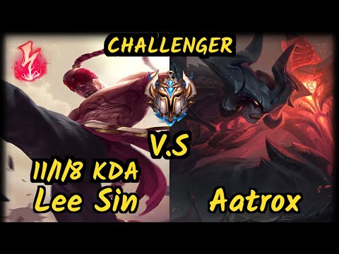 KBM Zantins (LEE SIN) vs AATROX - 11/1/8 KDA JUNGLE CHALLENGER GAMEPLAY - BR