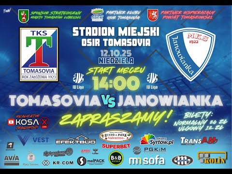 Tomasovia Tomaszów Lubelski - Janowianka Janów Lubelski [ Na żywo 🔴 ] 12.10.2025 r.