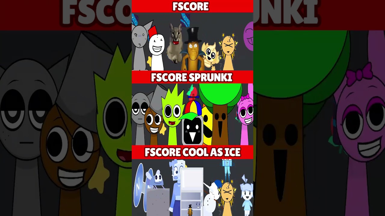 Incredibox Sprunki Fscore VS Fscore VS Cool As Ice  *MIX VERSION*