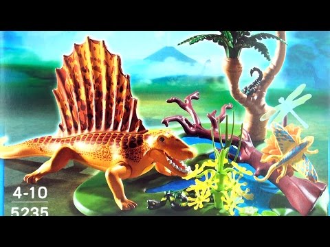 Playmobil Dinos Dimetrodon 5235 - Dinosaur toy Dimetrodon swamp with and tree