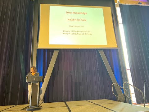 CESC 2022 - Shafi Goldwasser: History of ZK