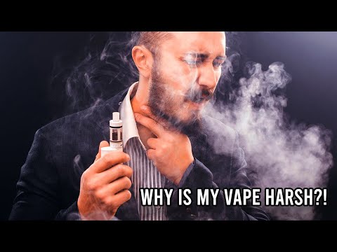 Part of a video titled Why Is My Vape Harsh?! - YouTube