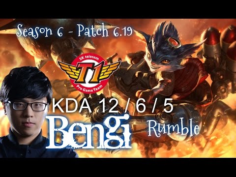 SKT T1 Bengi RUMBLE vs IRELIA Top - Patch 6.19 KR Ranked | League of Legends