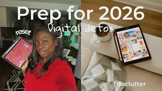 Digital Detox Reset ✨ preparing for a focused 2026