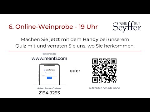 6. Online-Weinprobe - Weingut Seyffer