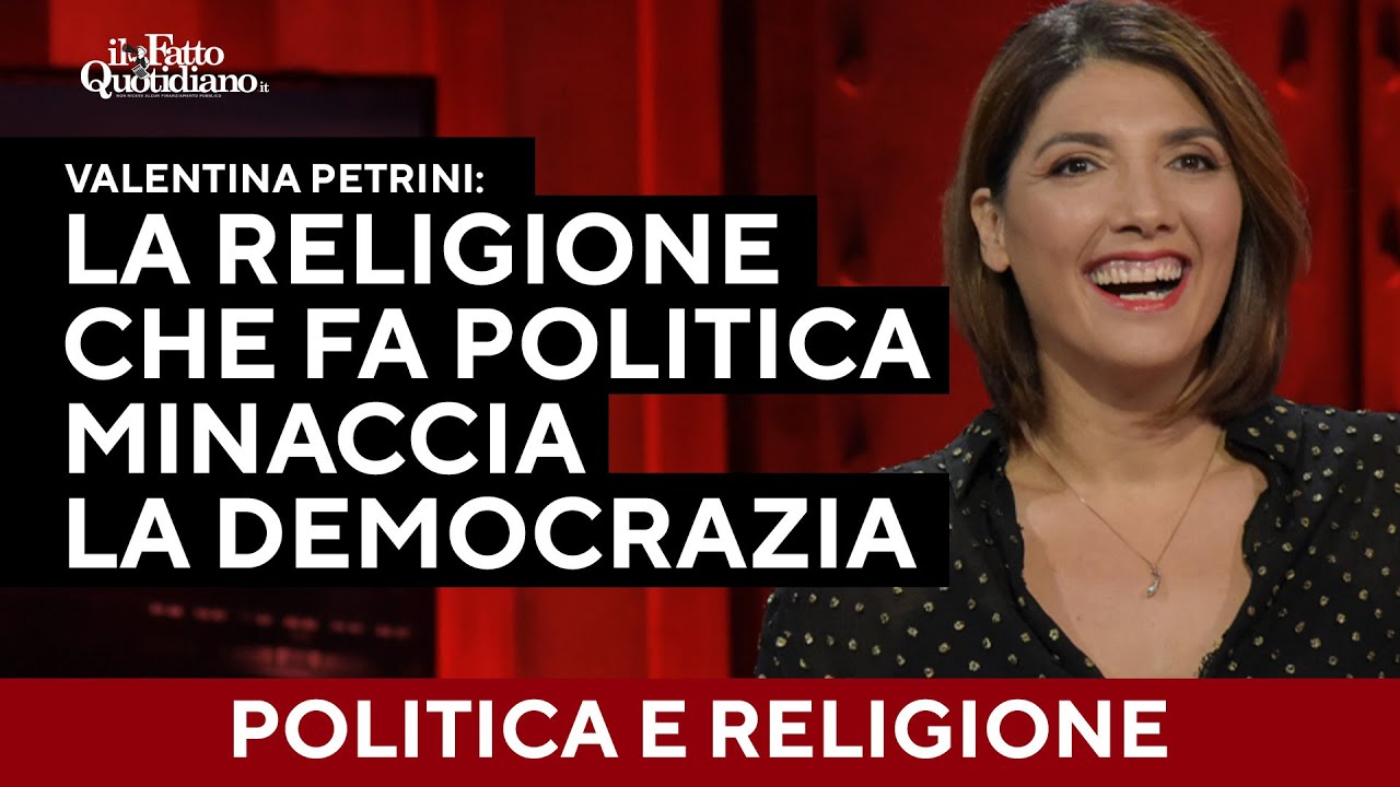 Valentina Petrini: "La religione che fa politica è una minaccia alla stabilità delle democrazie"