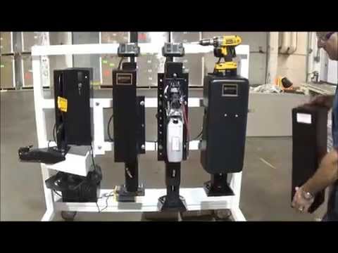 How to use the manual override screw drive on the Equalizer Systems horse trailer jacks