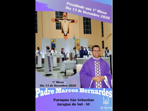 Homilia Dia 13-12-20 Padre Marcos Bernardes sua primeira Missa na Paróquia São Sebastião Jaraguá do Sul - SC