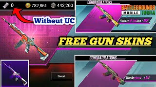 How To Get FREE GUN SKINS WITHOUT UC | Get Free Gun Skins without Royal Pass |