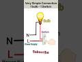 Very easy one switch one bulb wiring #point wiring #shorts #ytshorts #viral