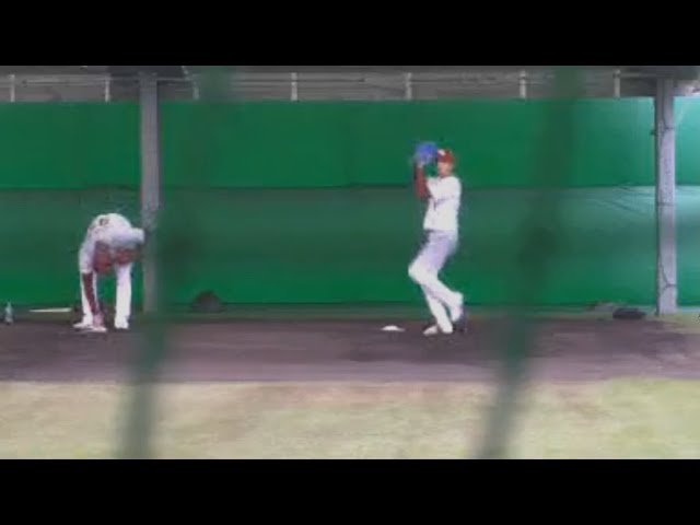 【春季キャンプ】イーグルス・岸がノビのある直球を投げ込む!! 2018/2/3