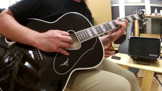 Video thumbnail for Gretsch G6022 Rancher FSR Black w/ Fishman Matrix Infinity ピック弾き by Heavy Gauge Guitars