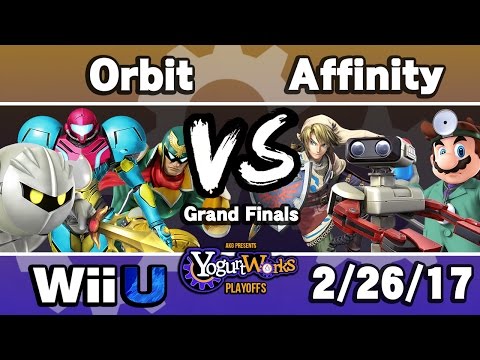 Smash 4 League S3 Playoffs - GFs - Orbit (Samus, MK, C. Falcon) vs. Affinity (Dr. Mario, Link, ROB)