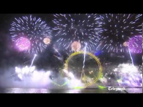 New Year's Eve fireworks: London lit up by giant display