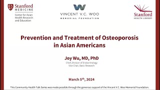 Osteoporosis: Prevention and Treatment in Asian Americans