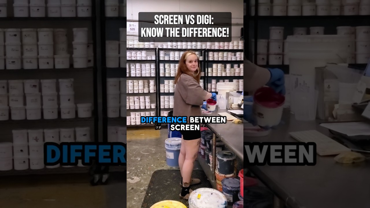 What's the difference between screen printing and digital printing?