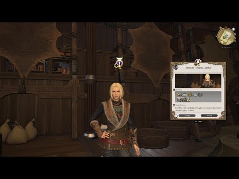 FFXIV Leatherworker Class Quest: Working Hells for Leather