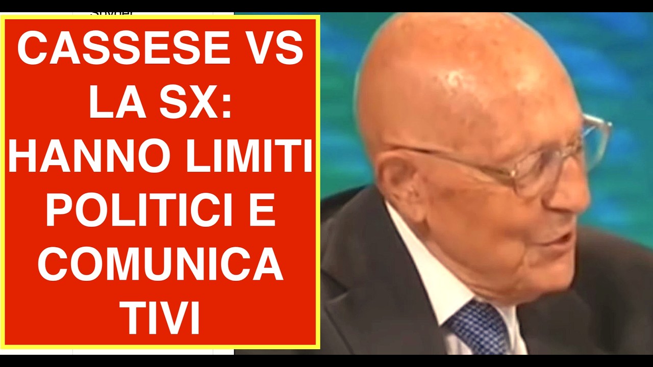 CASSESE VS LA SX: HANNO LIMITI POLITICI E COMUNICATIVI