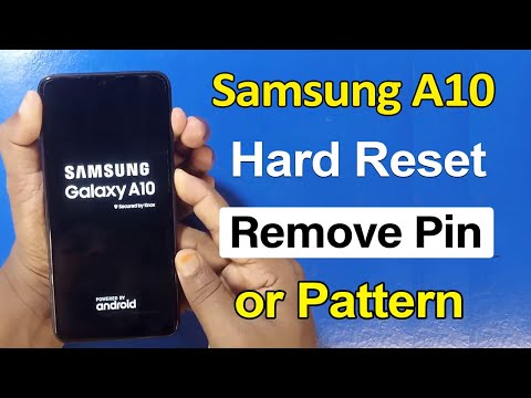 How To Hard Reset Samsung Galaxy A10 - Samsung A10 Pattern Password Unlock