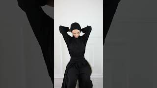 Cotton Turban (back tie) - black