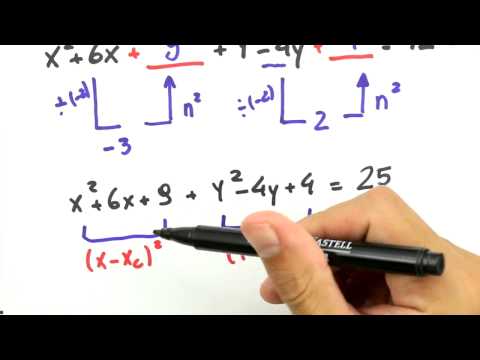 Me Salva! GA40 - Geometria Analítica: Método de completar quadrados: Exemplo