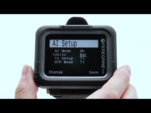 Ordinateur Shearwater Peregrine TX vidéo