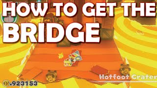 Hotfoot Crater HOW TO GET THE BRIDGE - Paper Mario: The Origami King Walkthrough/ Guide