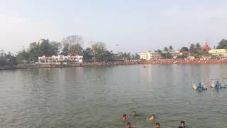 preview picture of video 'TripuraSundari Mandir lake'