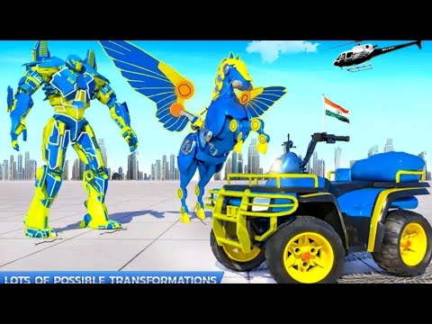 Flying Horse Robot ATV Quad Bike Transforming Games| Android/IOS Gameplay