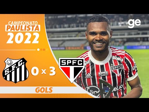 Gols e lances de Santos x São Paulo