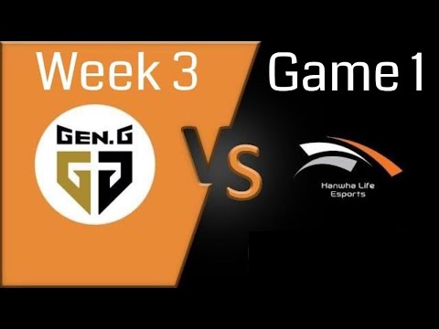 2020 LCK Week 3 - GEN vs HLE Game 1