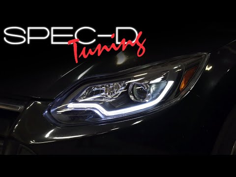 SPEC-D INSTALLATION VIDEO: 2012-14 FORD FOCUS LED PROJECTOR HEADLIGHTS INSTALLATION VIDEO